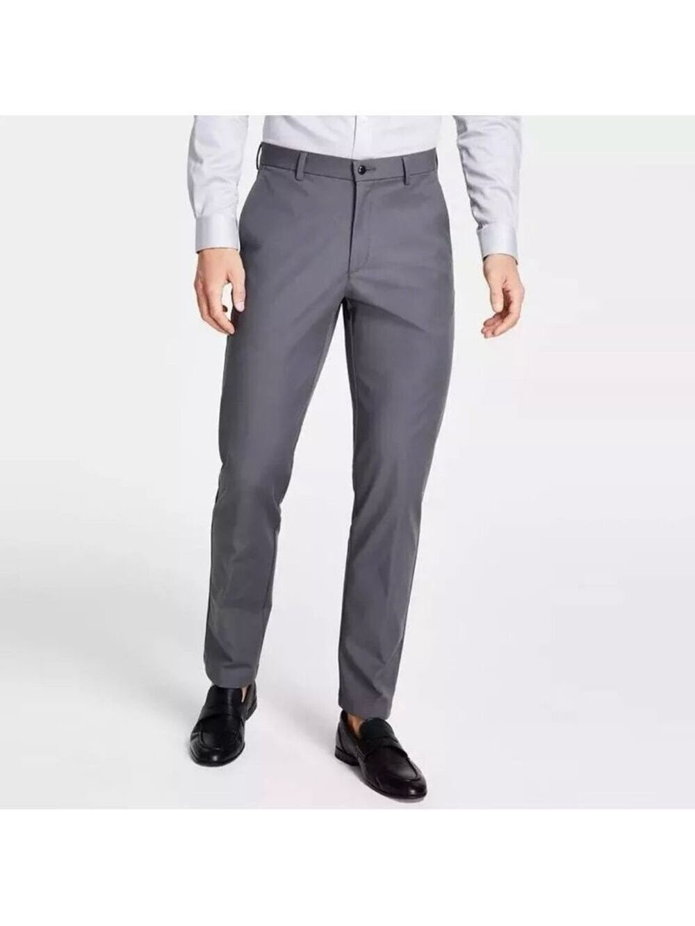 Michael Kors Men's Gray Cotton Stretch Classic Fit Suit Dress Pants 42Wx30L